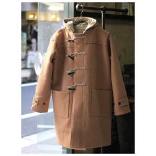 INTERIM HYPER BIG CASHMERE HEAVY ROYAL NAVY DUFFEL COAT IT23A002画像