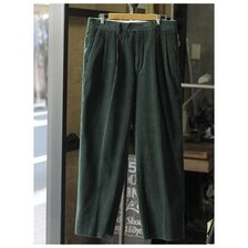 INTERIM WIDE COTTON CORDUROY 2-TUCK STRAIGHT SLACKS IT24S101画像