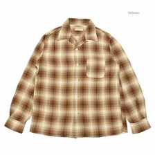 SUGAR CANE RAYON OMBRE CHECK OPEN SHIRT SC29263画像