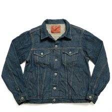 ONI DENIM 20oz ONI Secret Denim - 歌舞伎耳 (緯糸ベージュ) 3rd Type Denim Jacket ONI-02527PKA画像