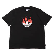adidas FLAMES LOGO TEE BLACK IS0178画像