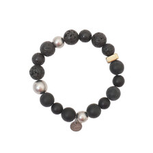 S'YTE ONYX BEAD+LAVA STONE BRACELET画像