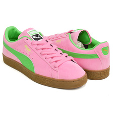 PUMA SUEDE TERRACE PINK DELIGHT - PUMA GREEN 396451-02画像