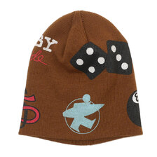 STUSSY MIXED LOGO SKULLCAP COFFEE画像
