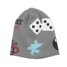 STUSSY MIXED LOGO SKULLCAP GRAY画像