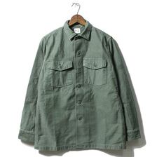 orslow ''グリーンユーズド''U.S.ARMY アーミーミリタリーシャツ 03-8045-216画像