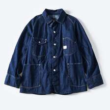 POST OVERALLS #1102-8DI Engineer's Jacket : 8oz. denim indigo画像