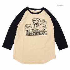 STUDIO D'ARTISAN RAGLAN SLEEVE T-SHIRT - SPACEWALK - 8138B画像