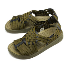 MALIBU SANDALS CANYON OLIVE/OLIVE POLYESTER &times; VEGAN LEATHER MS060021画像
