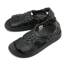 MALIBU SANDALS CANYON BLACK/BLACK VEGAN LEATHER MS010001画像