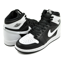 NIKE AIR JORDAN 1 RETRO HI OG (GS) black/white-wht FD1437-010画像