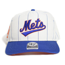 '47 Brand Mets Double Header Pinstripe '47 HITCH White&times;Royal WCDPS16GWP画像