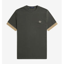 FRED PERRY Striped Cuff S/S Tee M7707画像