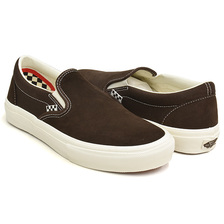 VANS SKATE SLIP-ON CHOCOLATE BROWN VN0A5FCAZR6画像