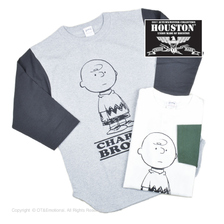 HOUSTON 22186 PEANUTS BASEBALL TEE (CHARIE BROWN)画像