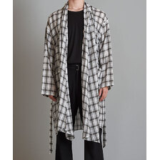 NO ID. チェックガーゼガウン 854006-740S画像
