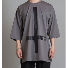 NO ID. BLACK インバーテッドクロスプリントT 454006-748T画像