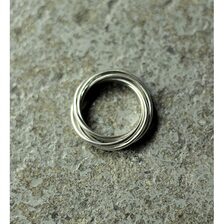INTERIM TAXCO SILVER FIVE LINK RING IT24S457画像