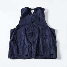 POST OVERALLS #3502-HCP3 DEE Vest : hemp/cotton poplin navy 3502HCP3画像