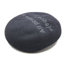 CA4LA EQUAL BERET CHARCOAL GRAY AKM00088画像