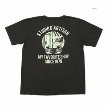 STUDIO D'ARTISAN US COTTON PRINT T-SHIRT - MY FAVORITE SHOP - 8143A画像