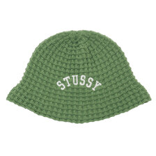 STUSSY WAFFLE KNIT BUCKET HAT画像