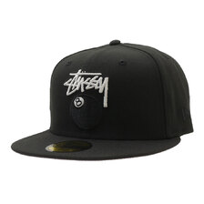 STUSSY NEW ERA 59FIFTY 8 BALL STOCK BLACK画像