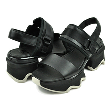 SOREL KINETIC IMPACT SLINGBACK HEEL SANDAL BLACK/NOIR NL4951-011画像