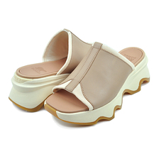 SOREL KINETIC IMPACT SLIDE HIGH SANDAL HONEST BEIGE/HONEY WHITE NL4961-247画像