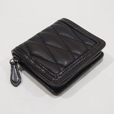 THE FLAT HEAD DEERSKIN QUILTING MINI ZIP WALLET FN-WSZ4-7B5画像