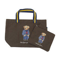 POLO RALPH LAUREN Shopping Tote Bear BROWN画像