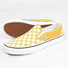 VANS CLASSIC SLIP-ON Theory Checkerboard GOLDEN GLOW VN000BVZLSV画像