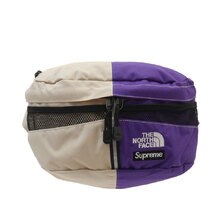 Supreme &times; THE NORTH FACE 24SS Split Waist Bag BEIGE/PURPLE画像