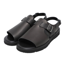 foot the coacher OPEN TOE SANDALS(GLOXI CUT SOLE BLACK FTC2212018-24SS画像