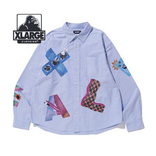 X-LARGE VARIOUS LETTER L/S SHIRT 101241014006画像