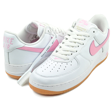 NIKE AIR FORCE 1 LOW RETRO white/pink-gum yellow DM0576-101画像