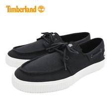 Timberland MYLO BAY BOAT LOW LACE SNEAKER Black Canvas A67P5画像