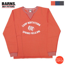 BARNS COZUN 両Vガゼット L/S T-shirt SPRING FIELD BR-24120画像