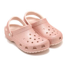 crocs Classic Glitter Clog Quartz Glitter 205942-6WV画像