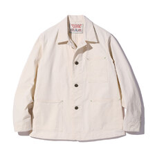 SUGAR CANE FICTION ROMANCE 9oz. WHITE BOAT SAIL DRILL 1920's WORK COAT SC15504画像