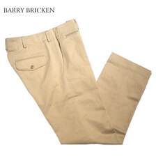 BARRY BRICKEN MILITARY CHINO PANTS w/button flap/khaki画像