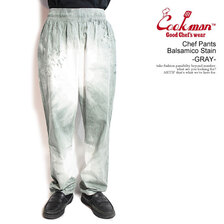 COOKMAN Chef Pants Balsamico Stain -GRAY- 231-41813画像