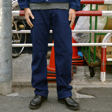 KOJIMA GENES インディゴ刺し子5ポケットパンツ RNB-1369画像