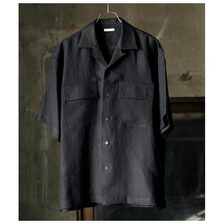 ULTERIOR L/R TWILL OPEN COLLAR SHIRT ULSH48-HA163画像