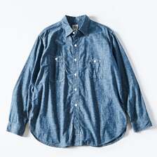 POST OVERALLS #1206-CC No.6 Shirt : classic chambray indigo画像