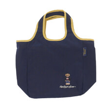 POLO RALPH LAUREN BEAR LUNCH BAG TOTE NAVY画像