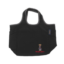 POLO RALPH LAUREN BEAR LUNCH BAG TOTE BLACK画像