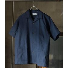 Workers Open Collar Shirt chambray Short Sleeve画像
