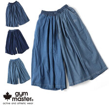 gym master シャンブレーワイドパンツ G321753画像