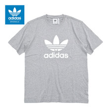 adidas Trefoil S/S Tee Originals MEDIUM GREY HEATHER IS0613画像